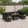 VidaXL Garden Lounge Set with Cushions 11 Pcs, Patio Sofas, Patio Furniture Set, Outdoor Furniture, Black 3273687