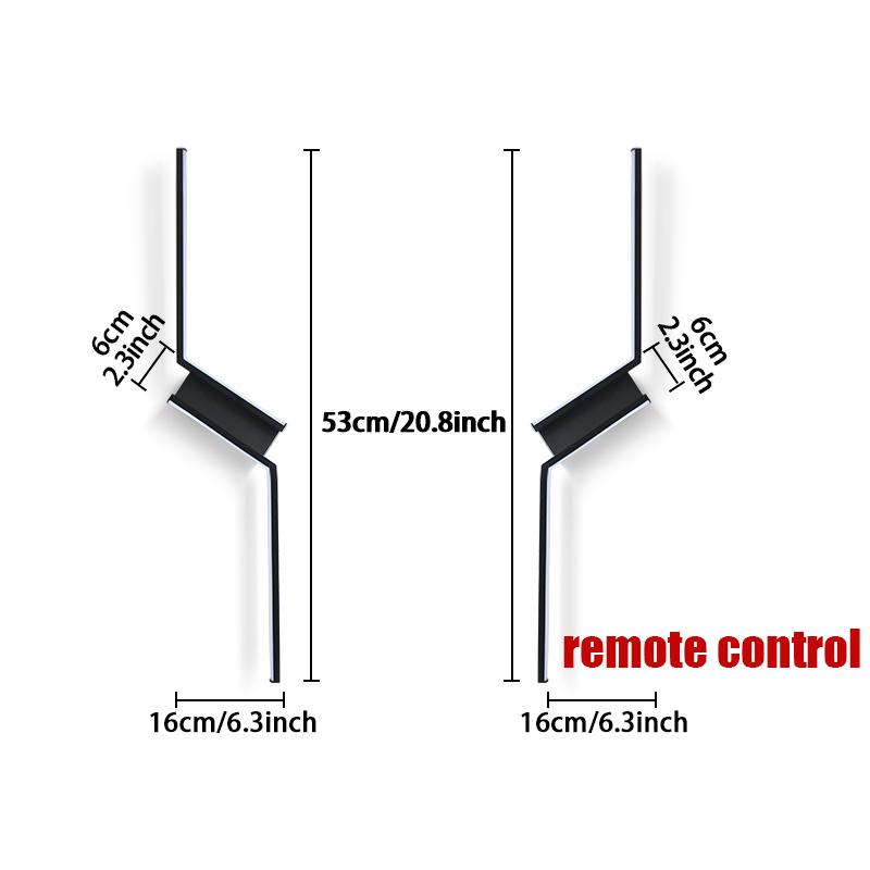Hockey Interior Wall Light Remote Control LED Wall Lamp Bedroom Decoration Modern Indoor Lighting Lamps 53CM 73CM 93CM LED Light