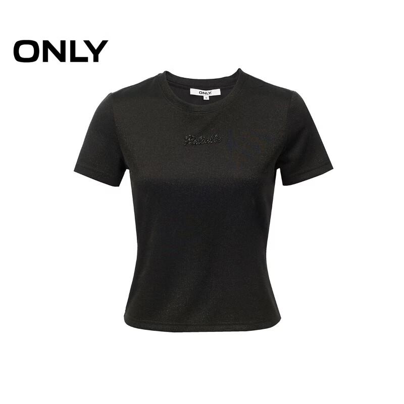 ONLY Women's 3D Sequin Short-Sleeve T-Shirt