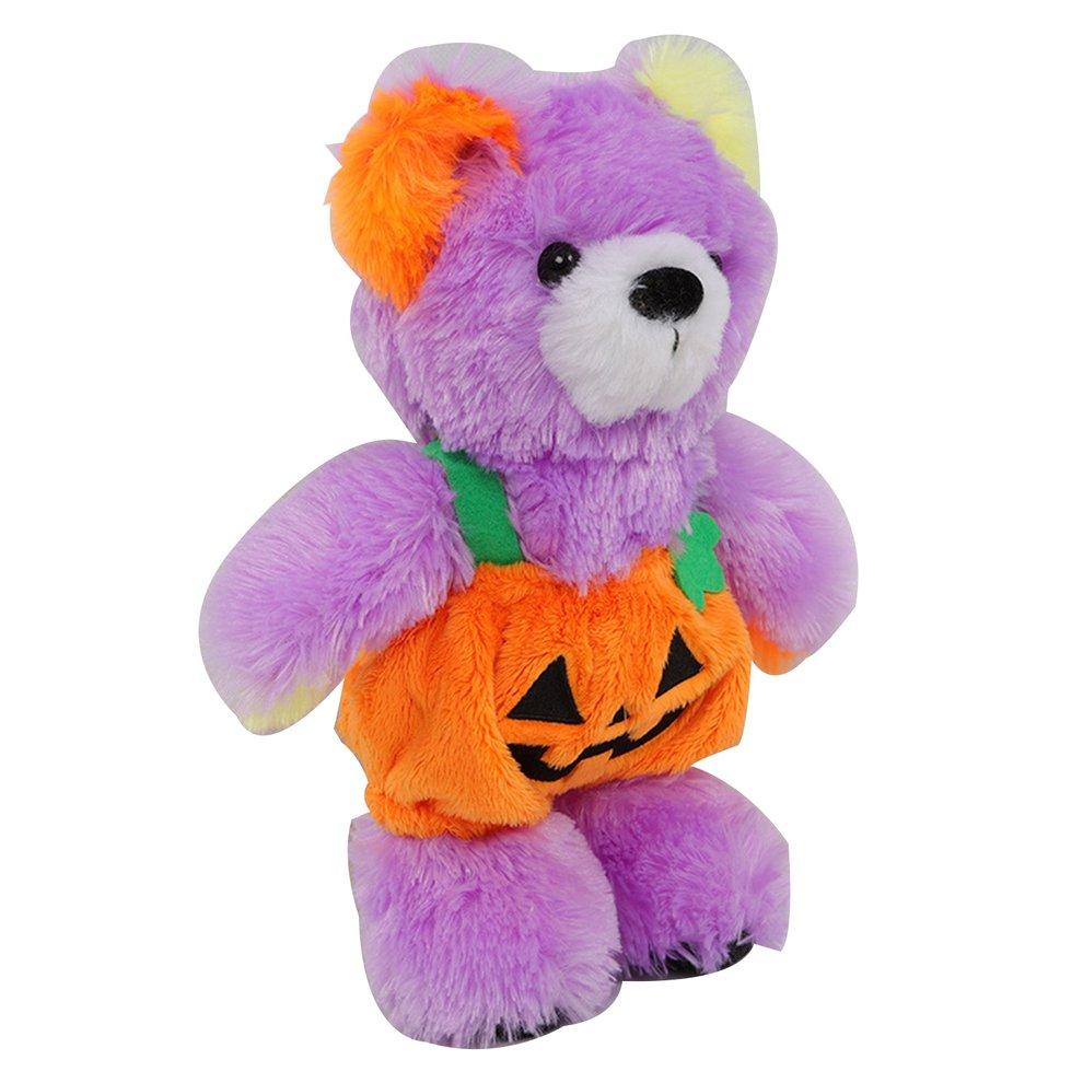 Cheap Plush Toys Pumpkin Bear Halloween Colorful Cartoon Soft Plush