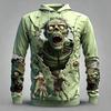 Halloween Hoodies Zombie Skull 3D Print Men Women Hooded Sweatshirts Harajuku Pullovers Y2k Top Street Tracksuits Men's Clothing