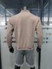 European and American Men's Suede Zipper Stand Collar Jacket for Spring and Autumn