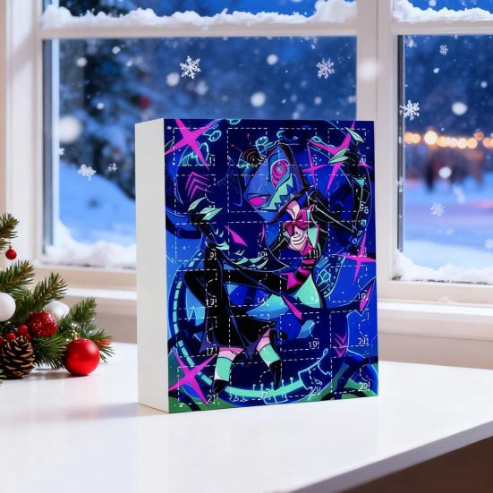 Hazbin Hotel Themed Advent Calendar 24 Days of Helluva Boss Ornaments Christmas Tree Decor Gift Set for Fans