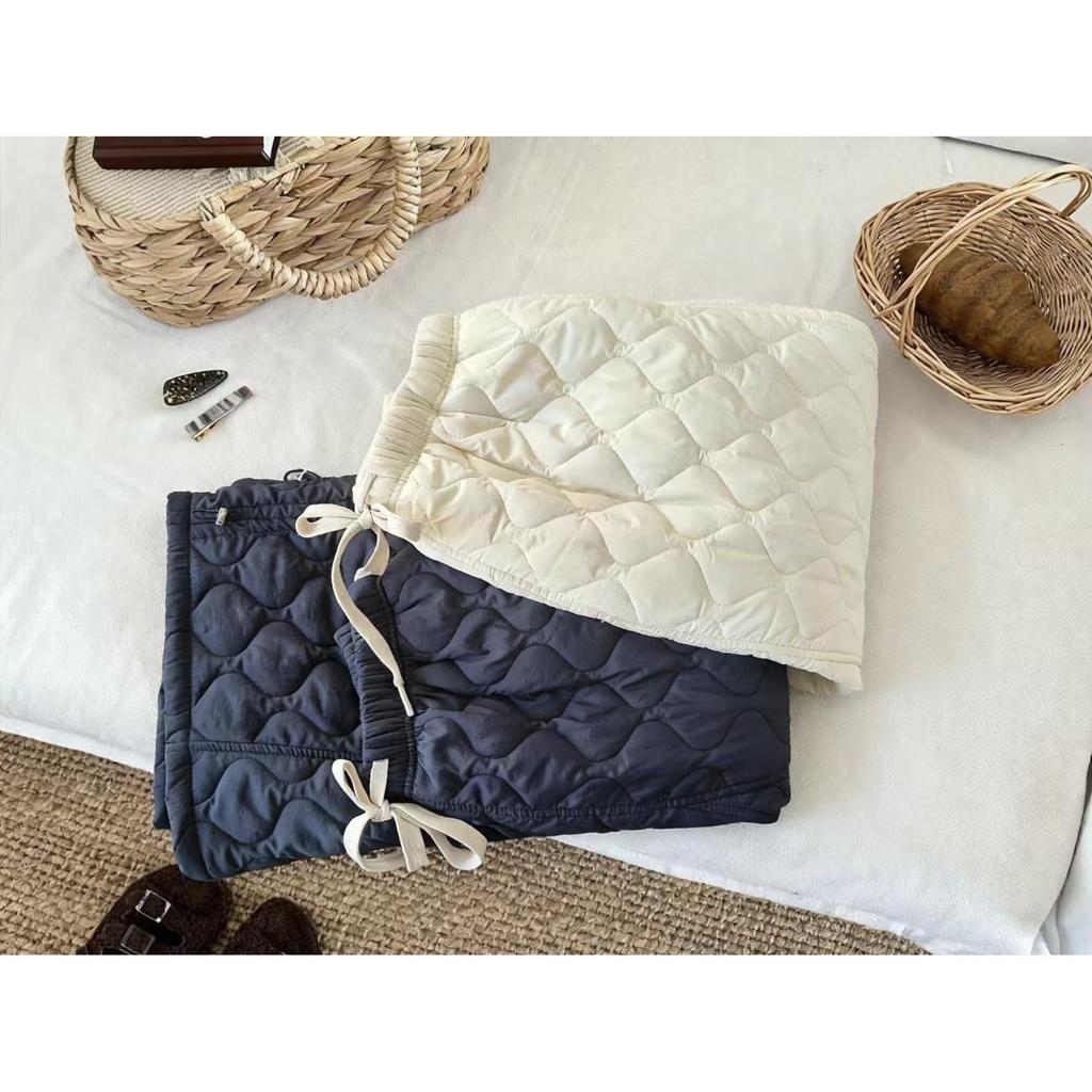 2025 Fall/Winter High-Waisted Quilted Skirt