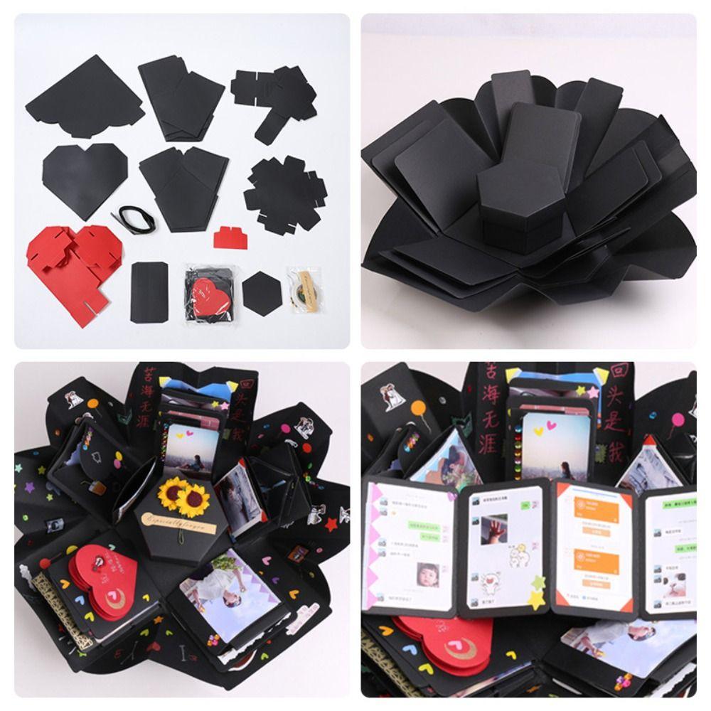 Paper Folding Photo Album Gift Box Handmade DIY Handmade Photo Album Valentine Day