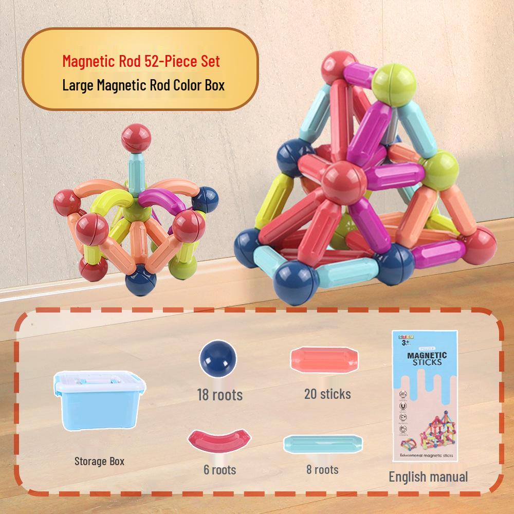 Large Magnetic Building Blocks for Children's Play and Relaxation