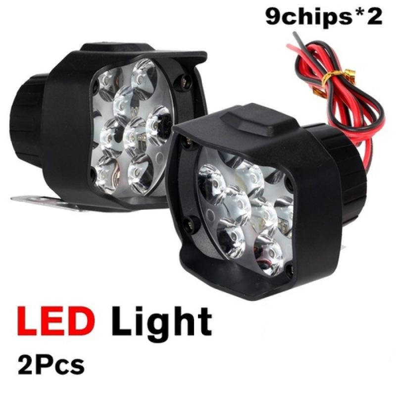 6/9LED 12V Motorcycle Headlights Universal White Super Bright Working Front Light 10W LED Scooters Spotlight Moto Fog Lampht