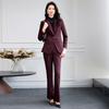 Tluoman Women's Plaid Business Suit Set