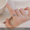 Women's High-End 925 Sterling Silver Blue Ocean Open Ring