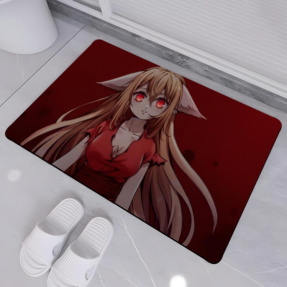 ANIME F-Fox Spirit Matchmaker Floor Mat Absorbent Floor Mat Non-Slip Entrance Rug for Bathrooms Restrooms and Toilets