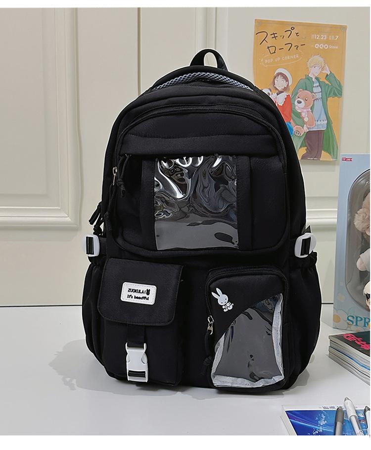 School bag new casual ins wind early high school students high value school bag pain bag Japanese large capacity cute sweet backpack