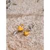 Eetit Charm Stylish Asymmetrical Heart Lock Chain Drop Dangle Earrings Punk Stainless Steel Trendy Jewelry Wholesale for Women
