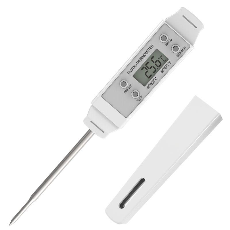 Digital Coffee & Milk Thermometer - Home Cafe Temperature Sensor for Pour-over & Baby Formula белый