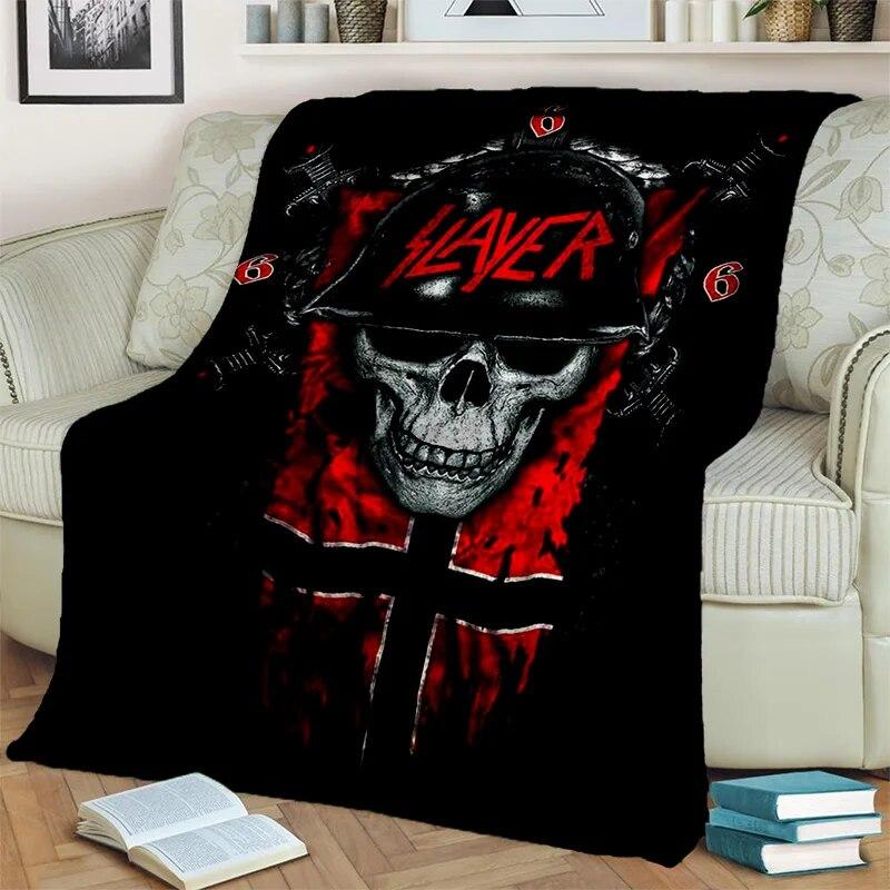 Одеяло Rock Slayer Heavy Metal Band, мягкое одеяло для дома, спальни, кровати, дивана, пикника, путешествия, офиса, отдыха, одеяло, детское одеяло