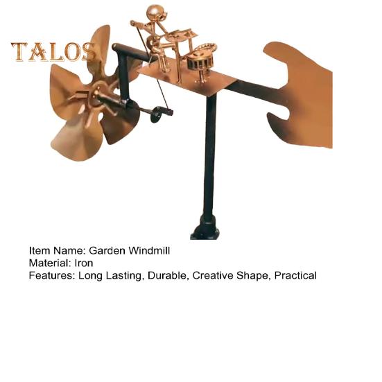 Moară de vânt pentru toboșari, decorațiuni de grădină, rezistente la intemperii, lucrate manual în metal, percuționist, moară de vânt muzicală, statui, ornament