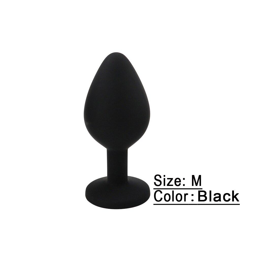 Silicone Anal Plug Booty Beads Crystal Jewelry Sex Toys Adult Products