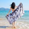 Double-Sided Plush Microfiber Beach Towel, 70x150cm - Quick-Drying, Skin-Friendly, Portable Shawl