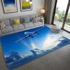 Fashion Airplane 3D Carpet Home Decor Living Room Hallway Entrance Doormat Boy's Bedroom Rug Non-Slip Bathroom Kitchen Floor Mat