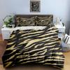 Golden Tiger Stripes Bedding Duvet Cover Sets Duvet Covers Pillowcases Gifts (1 * Duvet Cover 2 * Pillowcases, Without Duvet Insert)
