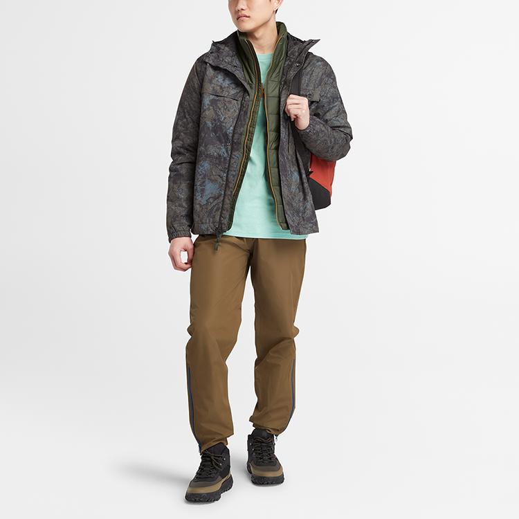 Timberland Outdoor Casual Waterproof Jacket Camouflage Mountain Print Men Jacket A2MMN-DX0