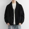 Men's Autumn Winter Cross-Lapel Knit Cardigan - Trendy, Slightly Loose, High-End Feel