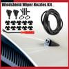 Pack of 1 for Dodge Charger with 4M Hose Front Windshield Washer Nozzle Kit