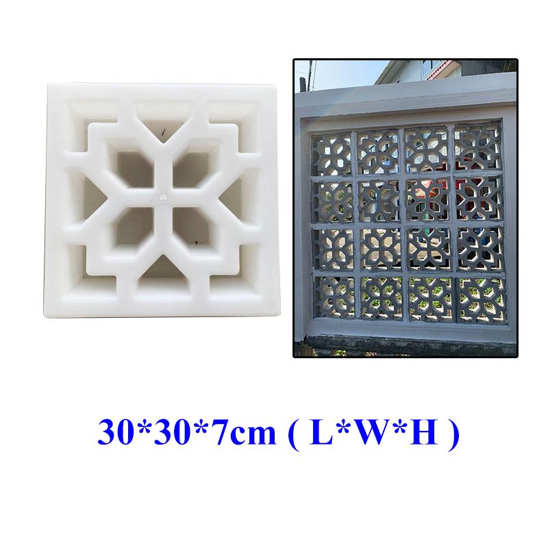 Kunststoff Betonform Hohlblockform Dekorative Zement Fenster Muster Zaunwand Gitter Ziegelform Terrasse Garten Dekoration