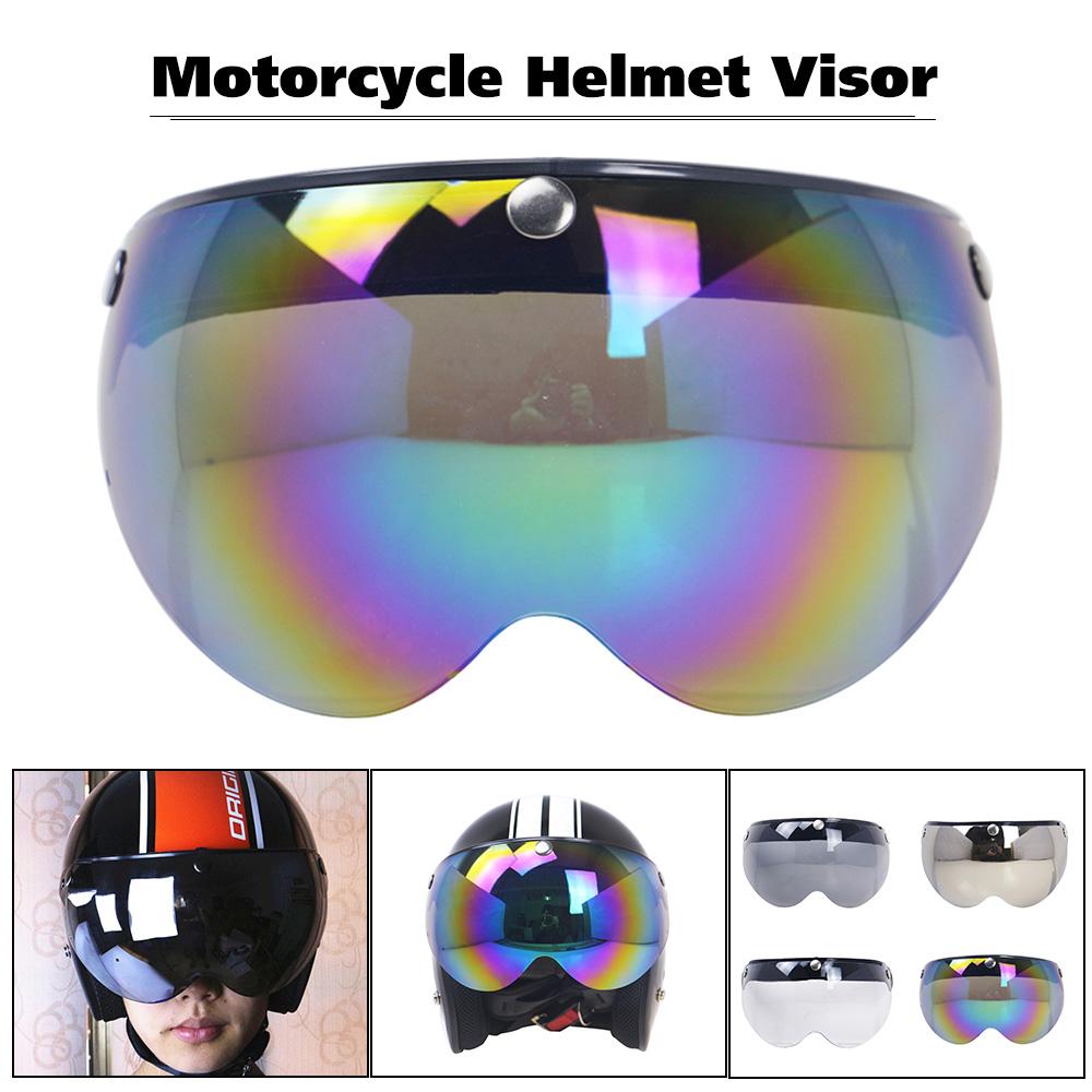 Casco da Motociclista Antivento a 3 Bottoni Anteriore Su Vento Sostituzione Visiera per Occhiali da Sole da Casco da Motociclista