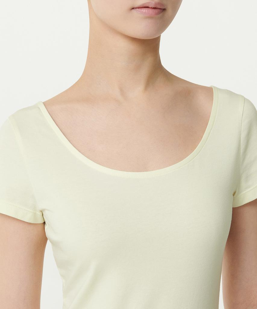 MUSINSA STANDARD WOMAN Women'S Scoop Neck Bodysuit [Lemon]