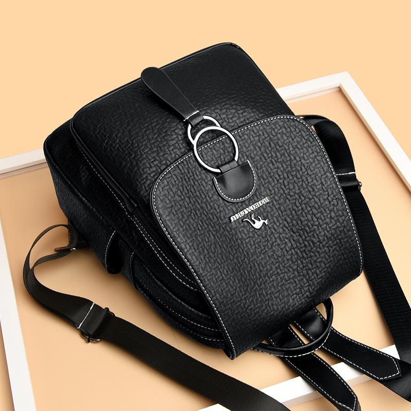 Women's New Korean Style Fashion Anti-theft Travel Backpack High-end Feeling One Bag Multi-purpose Lightweight School Bag