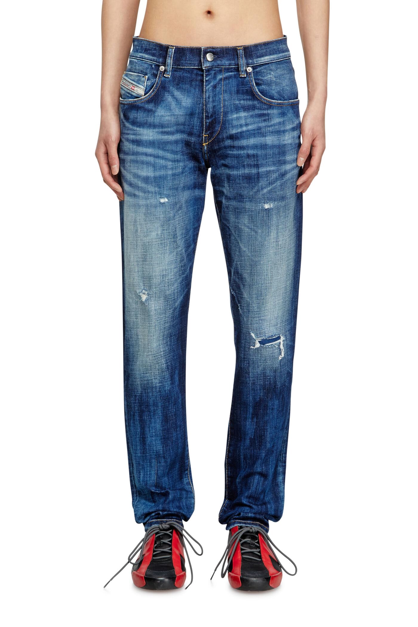 

Diesel Men s Slim 2019 D-STRUKT L.30 Denim Pants, Size 32, Indigo Blue, A0356209M17