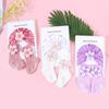 Cotton Flower Newborn Baby Hat & Socks Set (0-12 Months) - Spring/Autumn