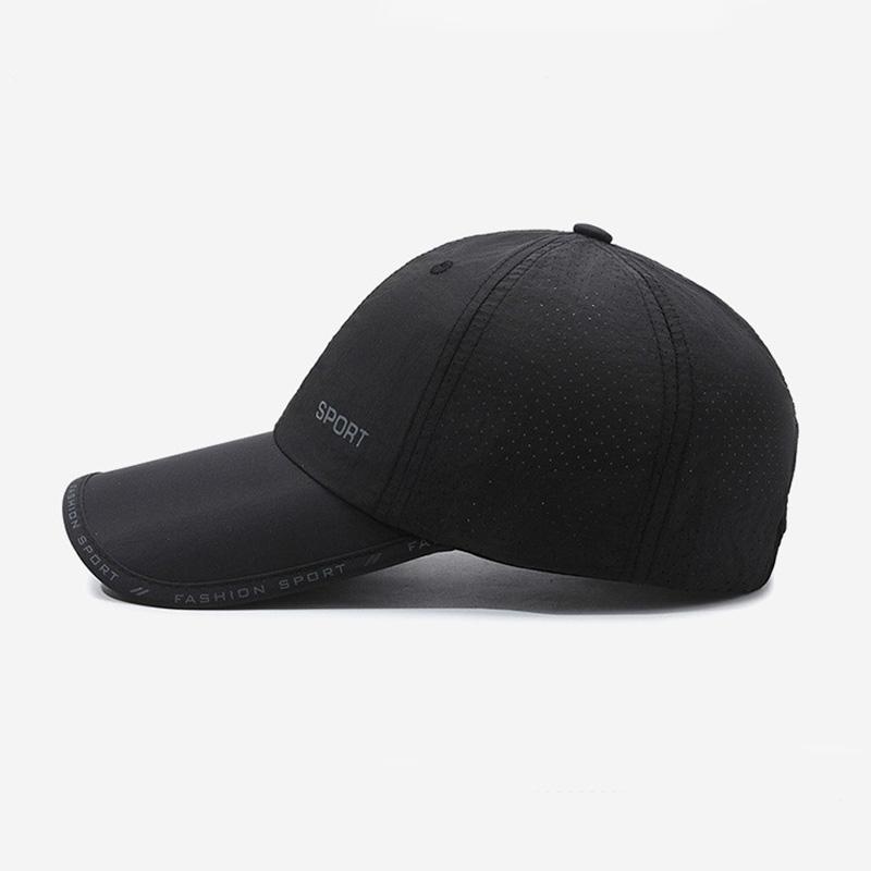 Quick Drying Solid Baseball Cap, Sunscreen Breathable Adjustable Cycling Hiking Fishing Sports Trucker Hat For Women & Men