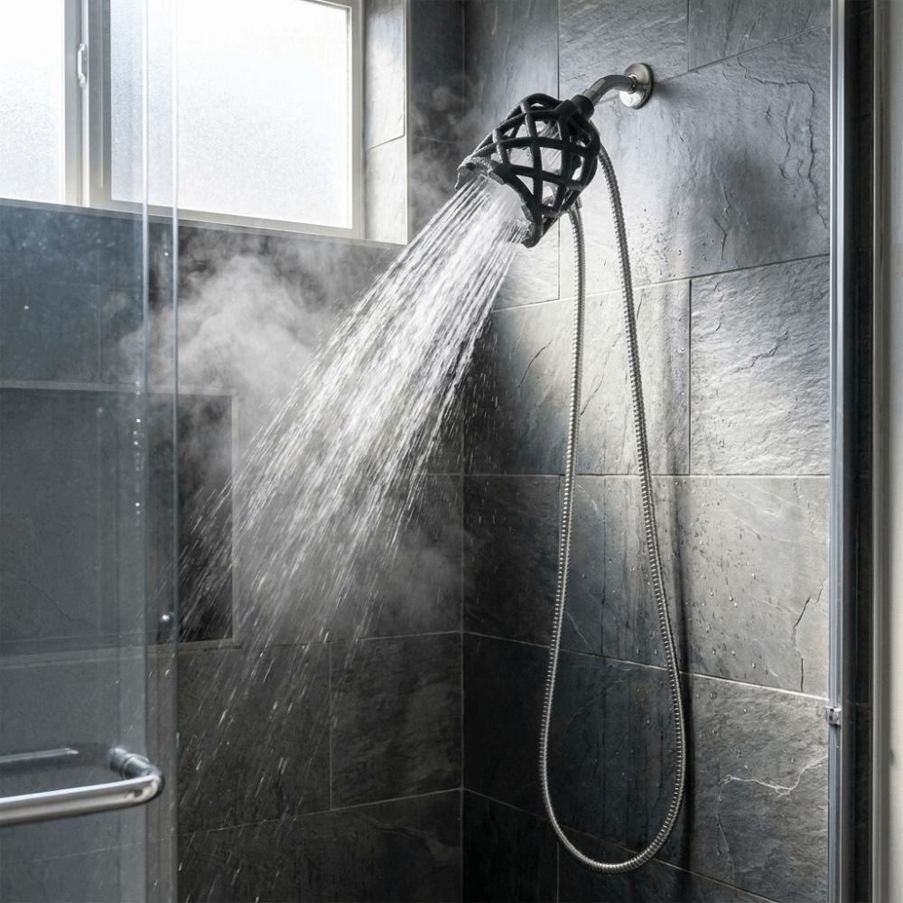 Dense Outlet Layout 3D Micro Hole Shower Head Boost Water Pressure Shower Daily Shower