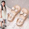 Girls' Bow Summer Sandals 2025: Elegant Korean Style Low-Cut Princess Shoes