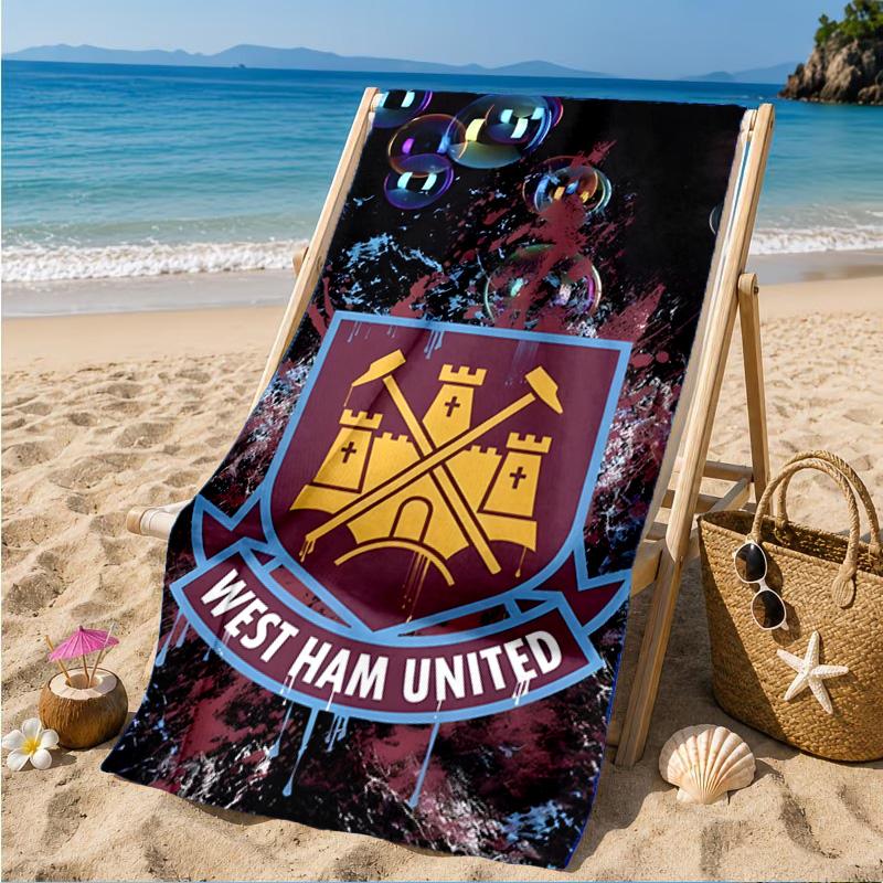 Hammer Football Printed Microfiber Beach Towel, Soft And Absorbent, Quick-Dry, Ideal for Summer Travel, Beach Essential, Swimming Pool