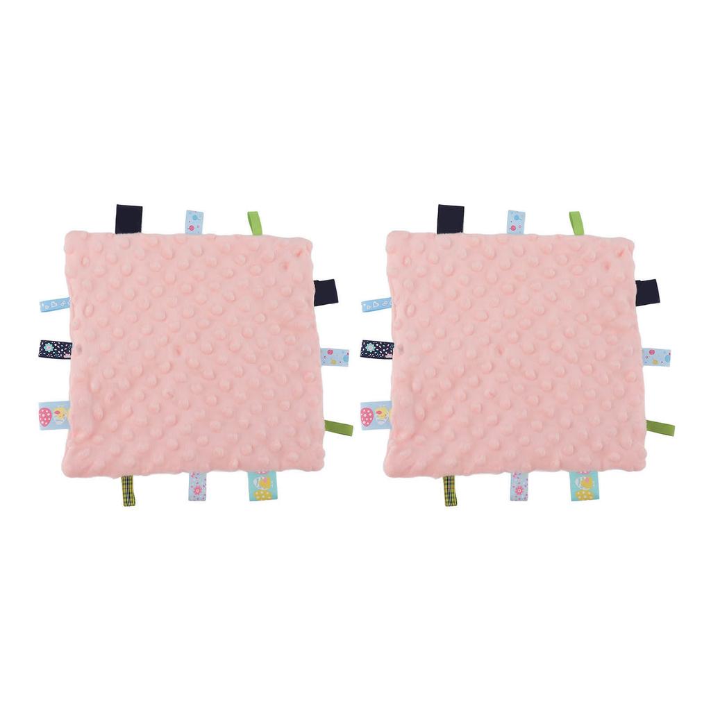 2 szt. Etykiety dla niemowląt Kocyk bezpieczeństwa Czysta bawełna Cząsteczki 3D Rozwój sensoryczny Kocyk komfortowy dla dziecka
