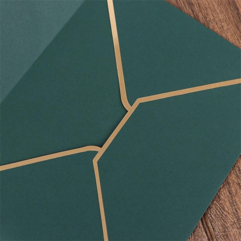 Retro Solid Color Envelopes Antique Invitation Envelope 7.3x5.3Inch For Wedding Valentines Card and Mailing