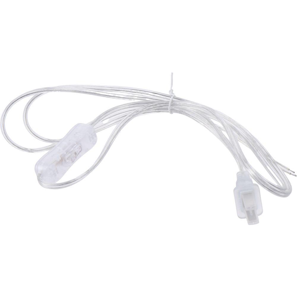 2pcs Copper Transparent Plug Switch Power Cord Home Appliance Power Connection Cable  Electrician