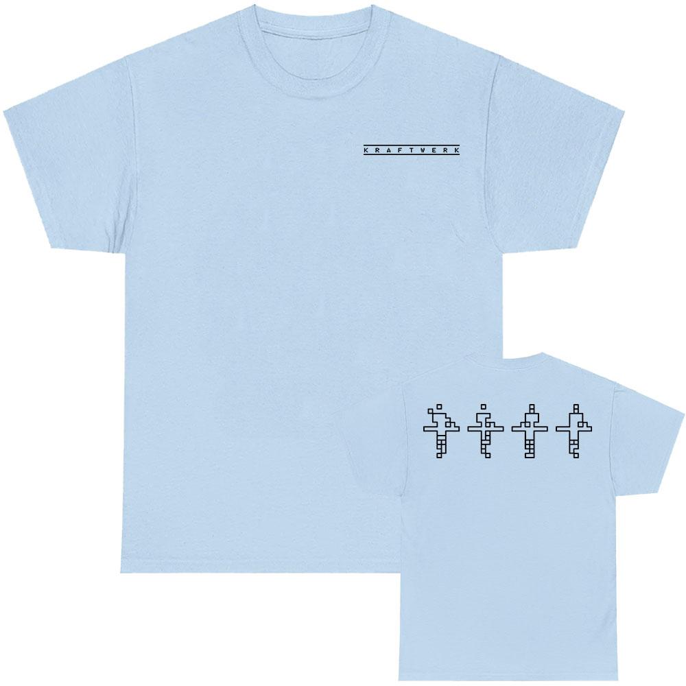 Kraftwerk Graphic Print T-shirt Short Sleeve Cotton Tshirts Unisex Streetwear Hip Hop Fashion Casual T Shirt Tees