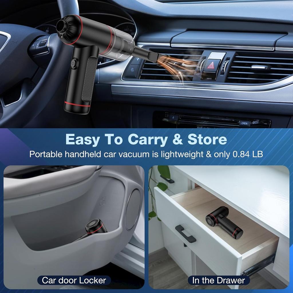Car Vacuum Cleaner High Power Portable Handheld Wireless Brushless Motor Cleaning Machine Powerful Air Duster for Home Appliance