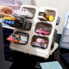 Large Capacity Desktop Storage Box Multifunctional Removable Pencil Container Foldable Makeup Brush Storage Box