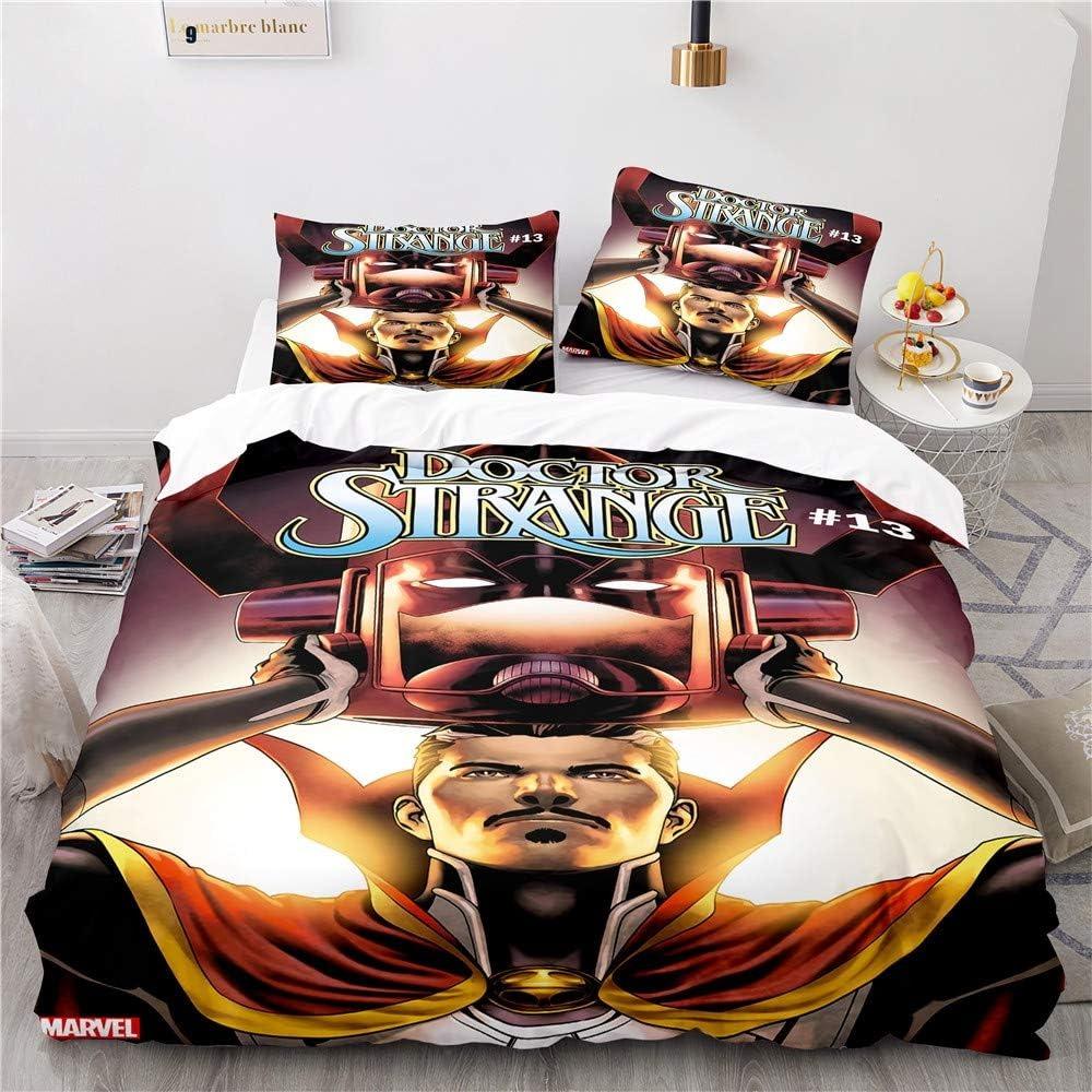 Doctor Strange Bettwäsche-Set Bettbezug-Set Leicht Weich Bettbezug Dekorative Bettwäsche Für Teenager Jungen Mädchen Geschenk Groß