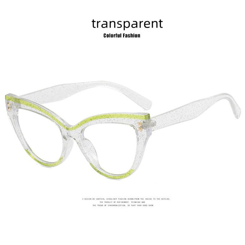 

Cat-Eye Glasses Flower Frame Women Anti Blue Light Reading Hyperopia Glasses female Prescription Lens Hyperopia Diopter 0 to +6 4.5