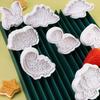 Boys Girls Dinosaur Couples Plunger Paste Sugar Baking Tools Plastic Decorating Tools Flower Heart Home Kitchen Biscuit Stamp Cake Cute Biscuit Mold