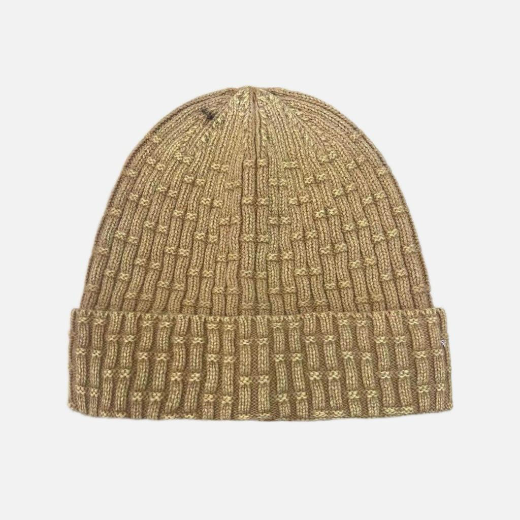 

2025 новый универсальный тренд осени и зимы большая окружность головы высококачественная теплая холодная шапка мужская вязаная шапка детская M（56-58cm） хаки