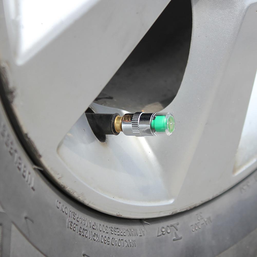 5Pcs/set High Quality Display Cars Tire Pressure Monitor Valve 3 Indicator Cap Tool Color Alert Tire A4S5 Car Tire Pressure Cap
