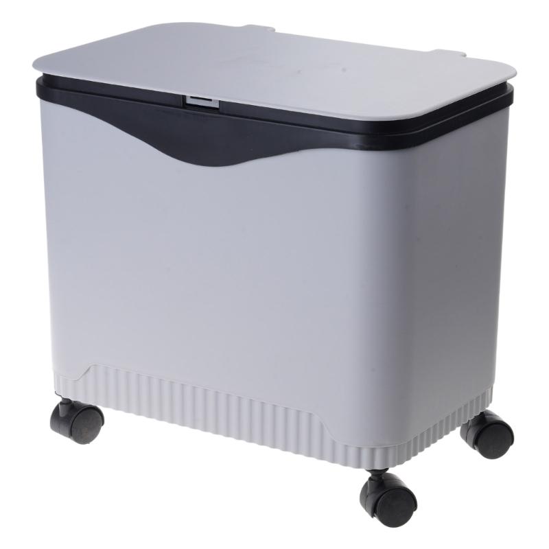 Durability Plastic Waste Container With Modern Look Feet Wheel Perfect For Household Cleanliness In Various Indoor Space