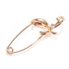 New  Rose Gold Women Brooch Fashion Wedding Jewelry Unique Creative Hollow Metal Bowknot Boutonniere Fine  Brooch