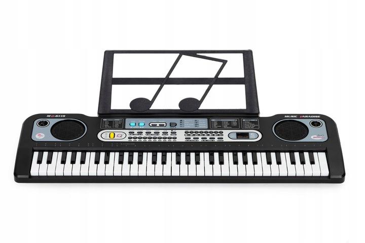 Duży Keyboard Pianino Z Mikrofonem Dla Dzieci + Zasilacz